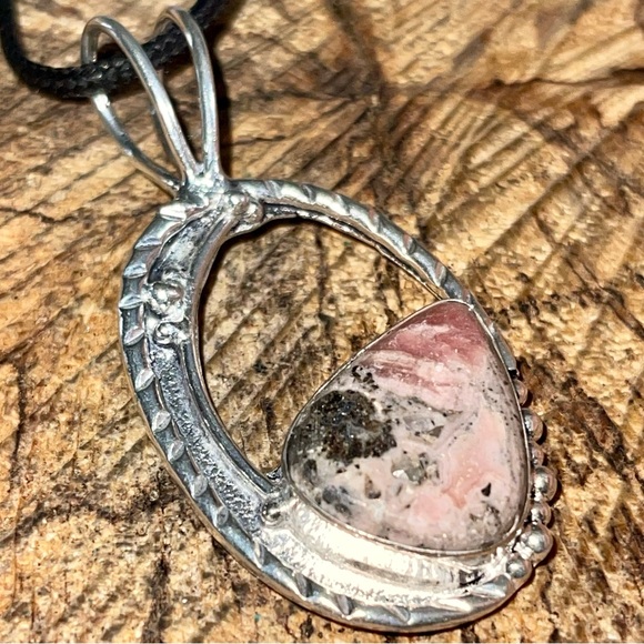 Rhodochrosite “Heart Opener” Pendant 2 1/4” - Picture 2 of 10